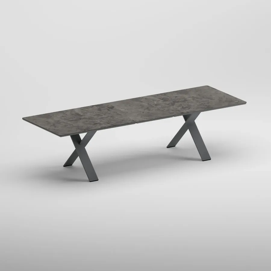 SYLVA Table & CORA Armchair Dining Set | Anthracite