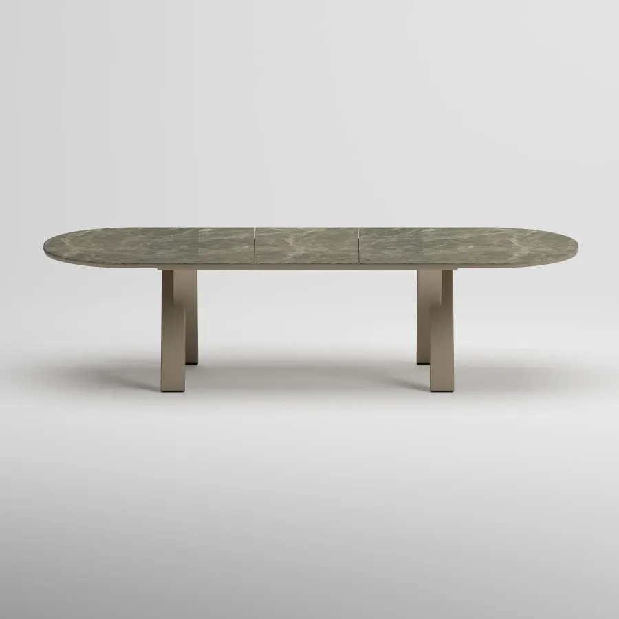 SYLVA Oval Extendable Table | Taupe