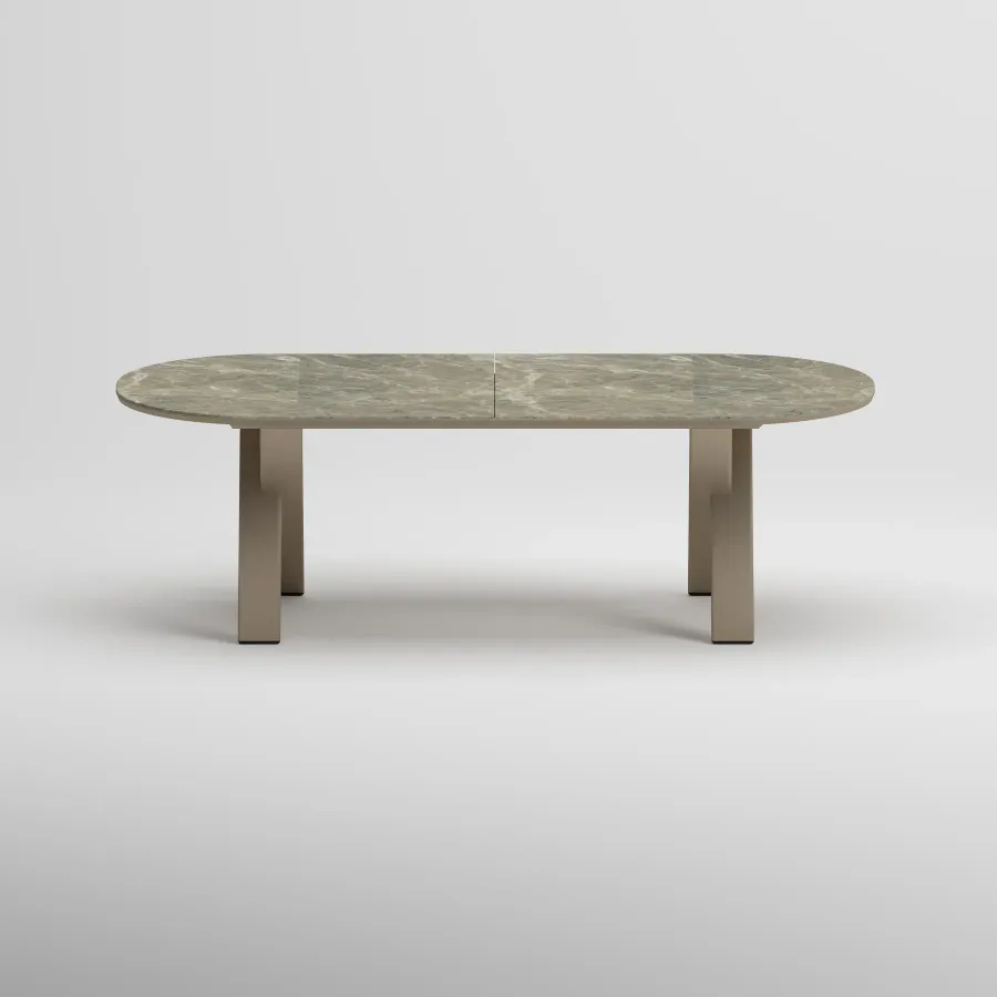 SYLVA Oval Extendable Table | Taupe