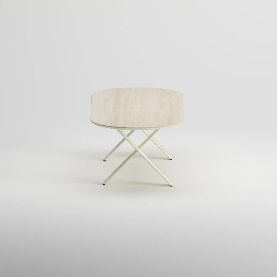 SYLVA Oval Extendable Table | Frozen