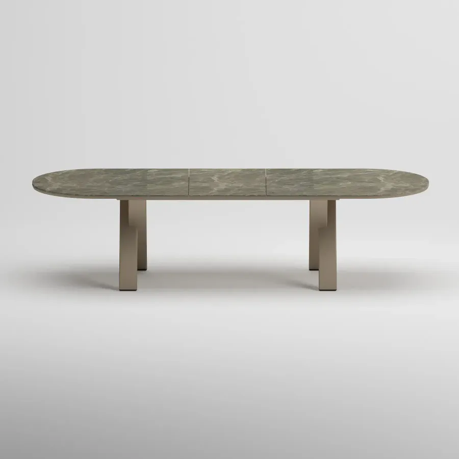SYLVA Oval Extendable Table | Taupe