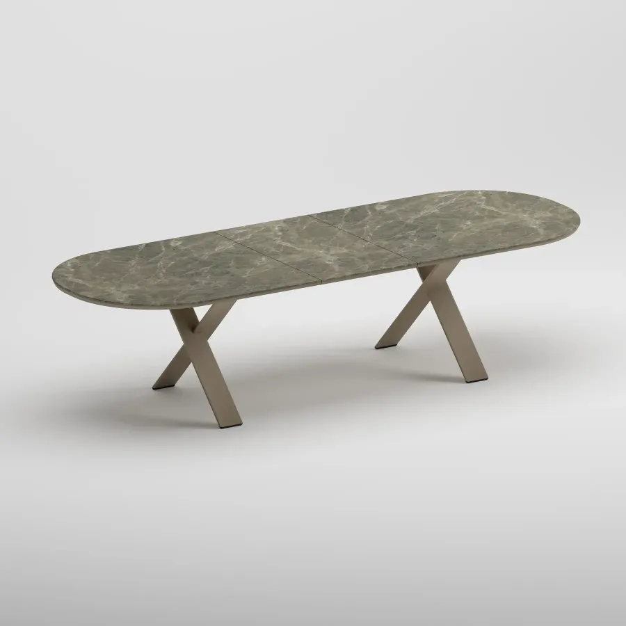 SYLVA Oval Extendable Table | Taupe