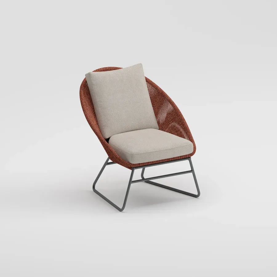 TUKA Living Chair | Terracotta