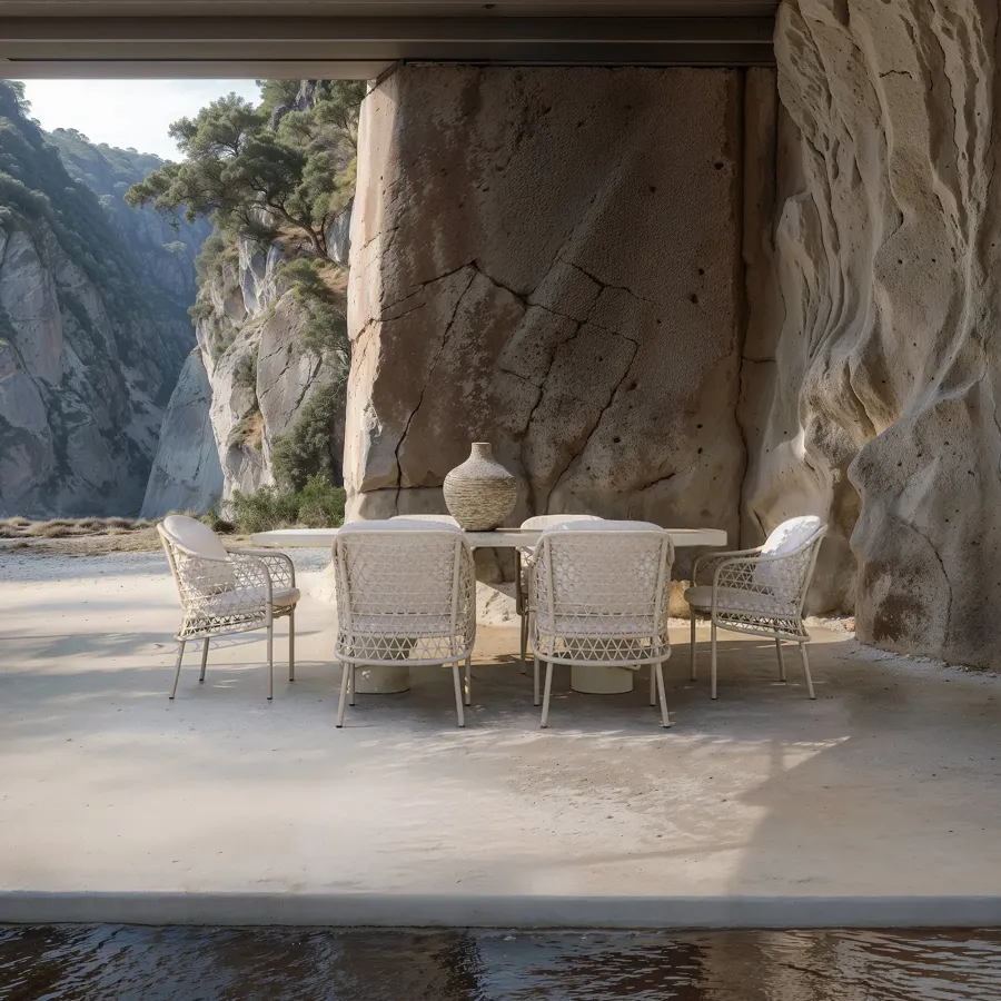 WATSON Table & PUCCINI Armchair Dining Set | Frozen