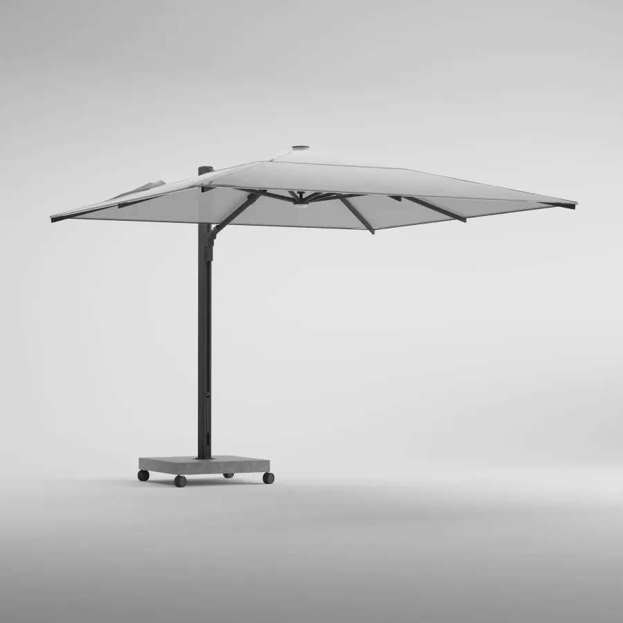 WHISPER 300cm X 300cm Umbrella | Anthracite