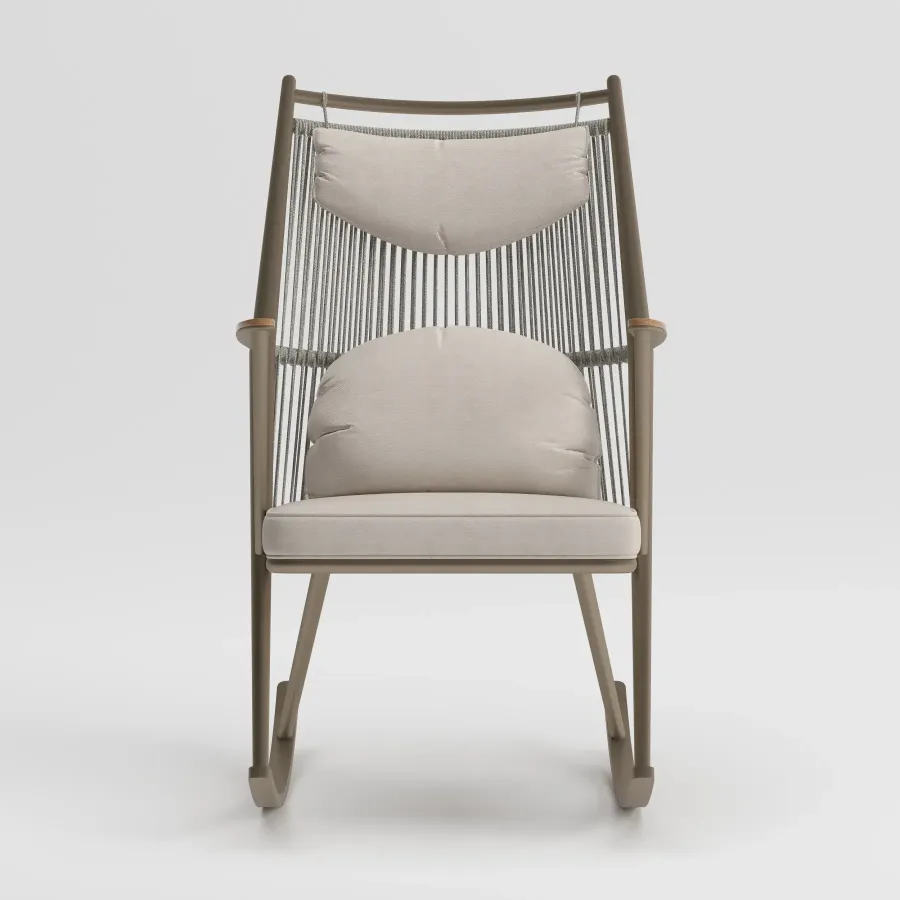 Y TYPE Rocking Chair | Taupe
