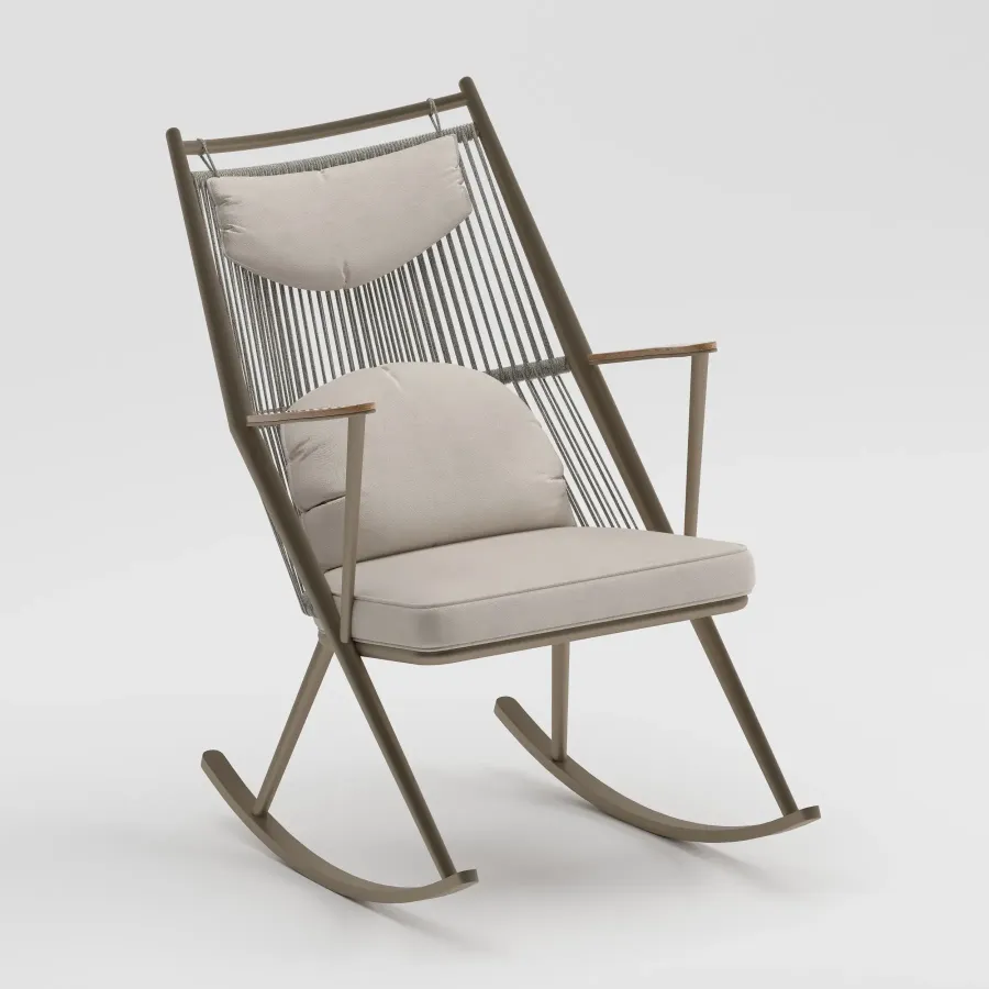Y TYPE Rocking Chair | Taupe