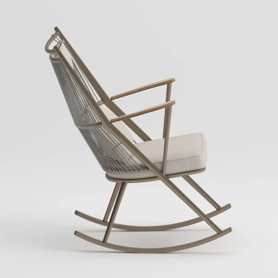 Y TYPE Rocking Chair | Taupe