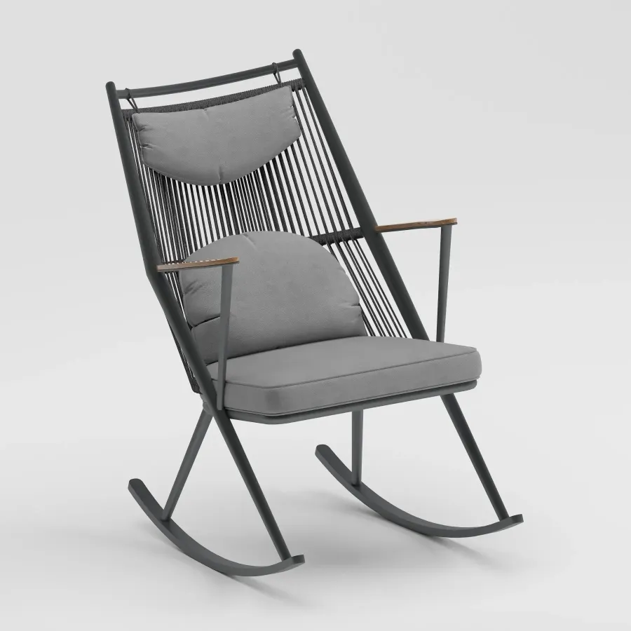 Y TYPE Rocking Chair | Anthracite