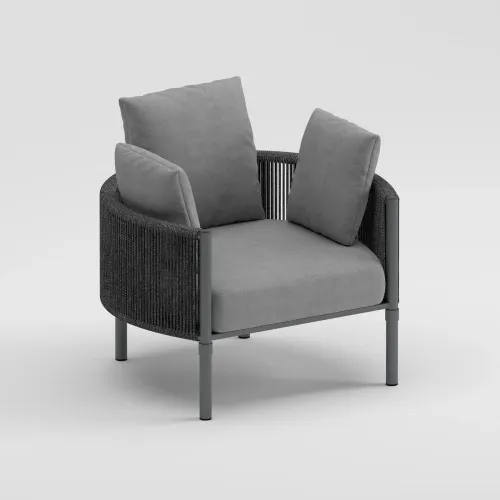 GINA Living Chair | Anthracite