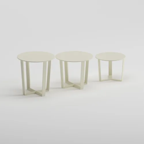 NARDO Side Table Set | Frozen