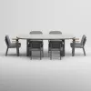 TIDE Table & SKY Armchair Dining Set | Frozen