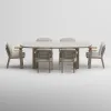 TIDE Table & SKY Armchair Dining Set | Frozen